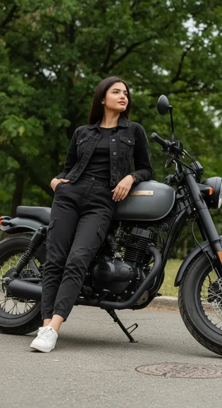 Motorcycle Aesthetic AI prompt – car and vehicle photo editing image