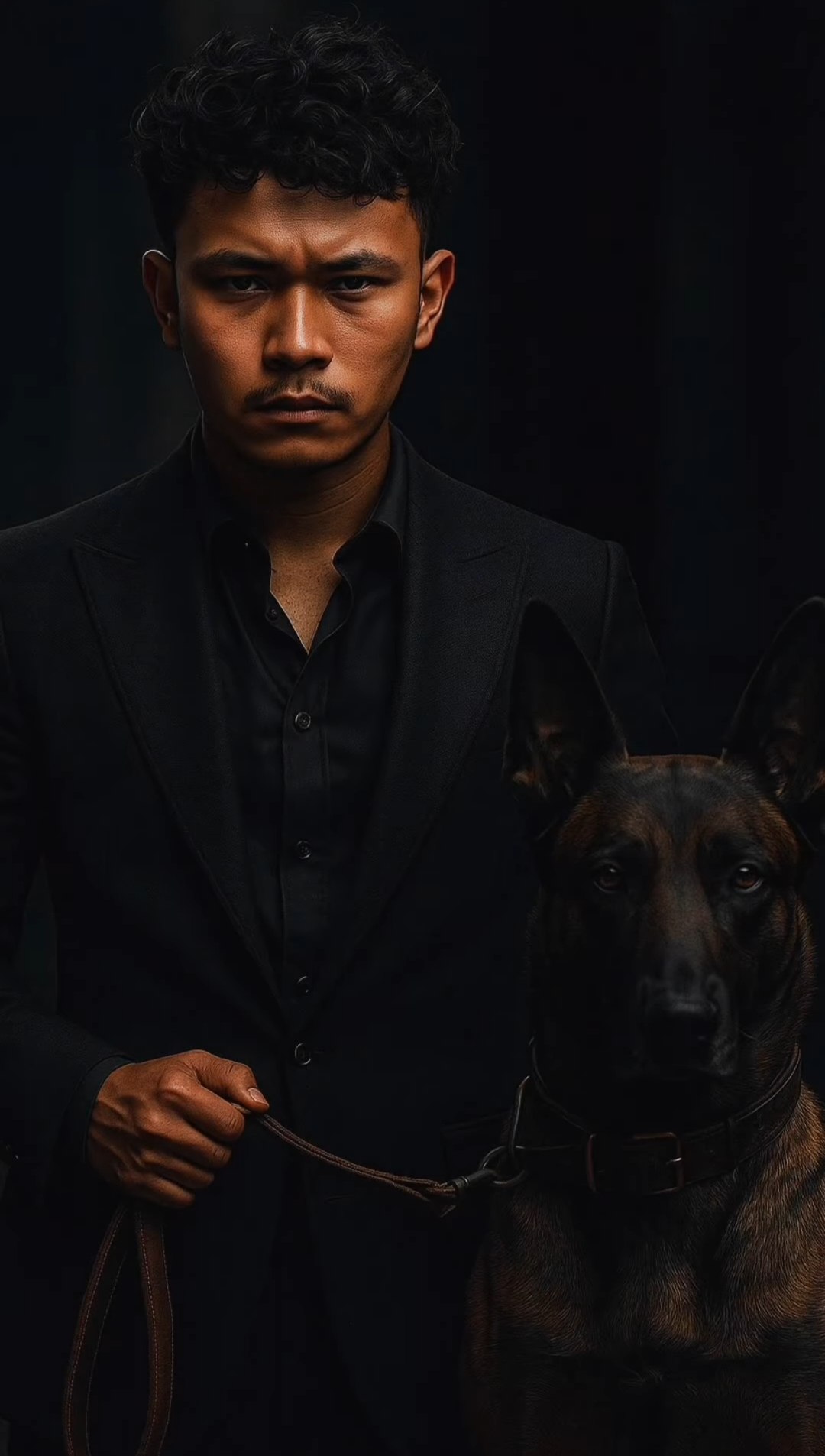 Cinematic Mafia Portrait AI prompt – realistic cinematic photo editing image