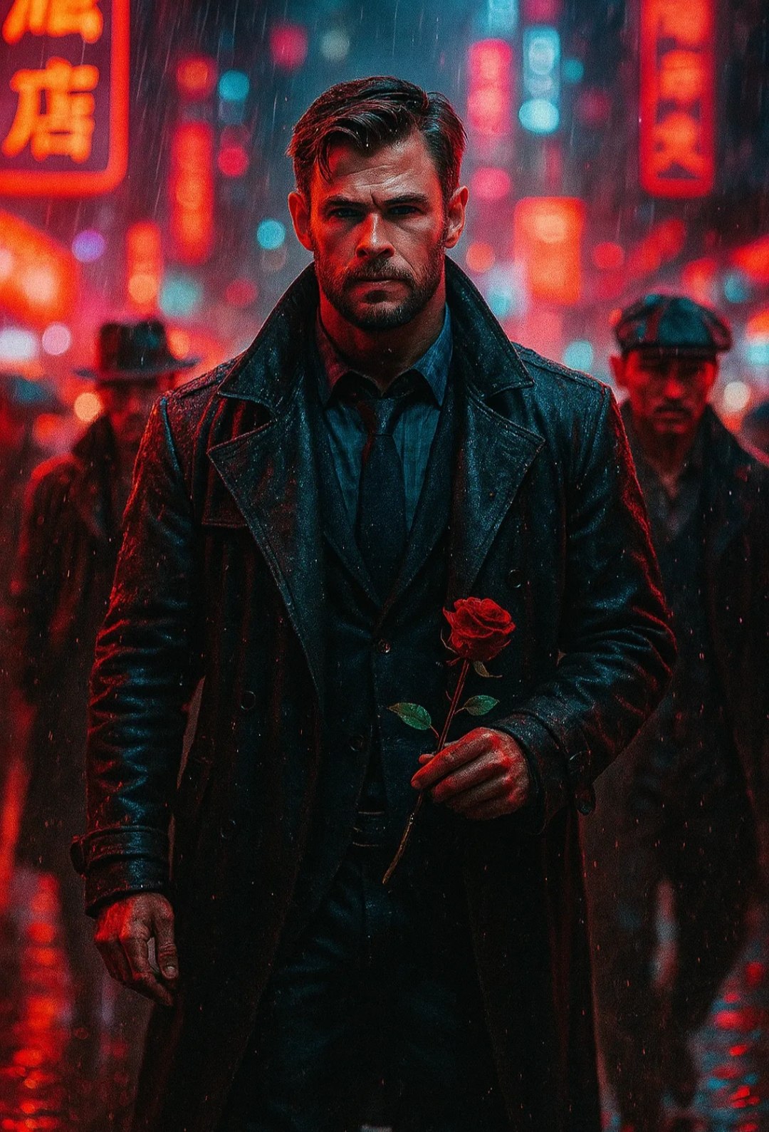 Cinematic Cyberpunk AI prompt – realistic cinematic photo editing image