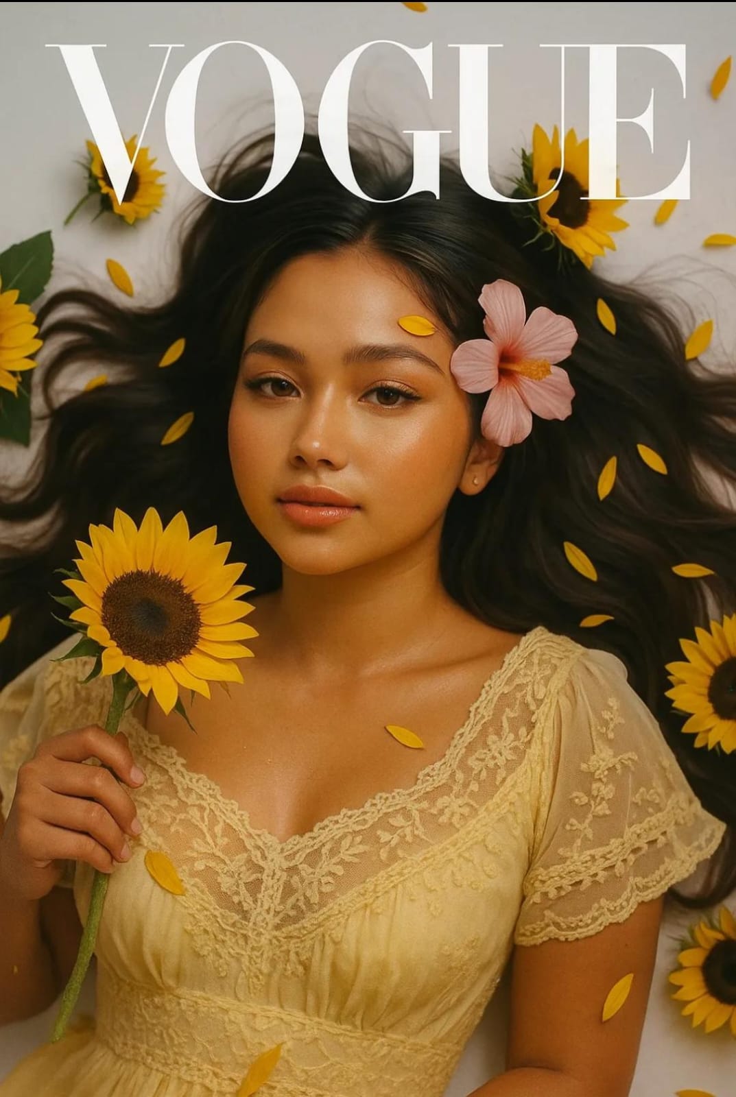 VOGUE Cover Animation AI prompt – realistic cinematic photo editing image