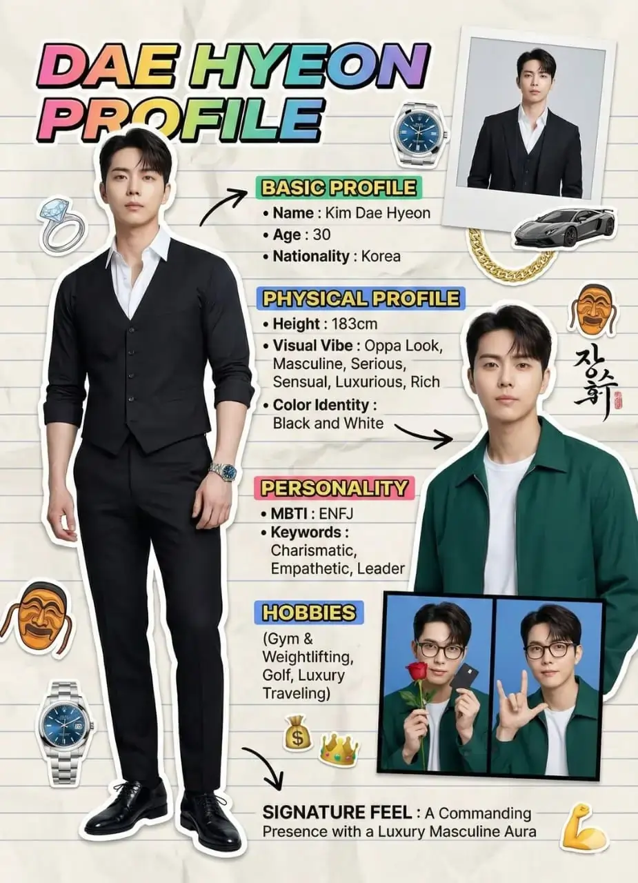 Fashion Magazine Infographic Collage AI prompt – photo collage image