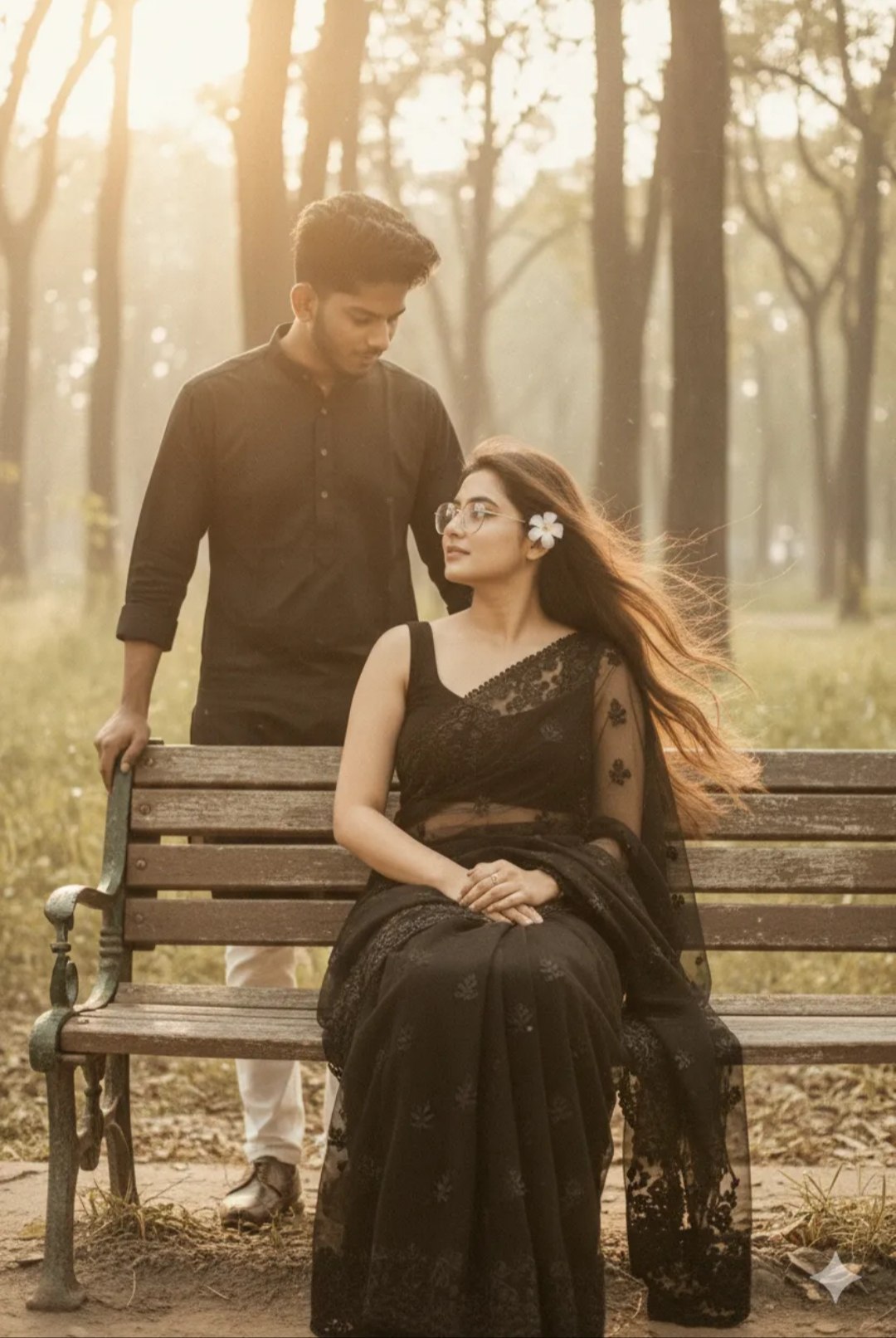 Couple Aesthetic AI prompt – realistic couple photo editing image