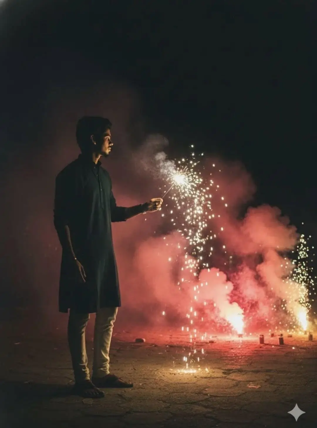 Diwali Aesthetic AI prompt – festival photo editing image
