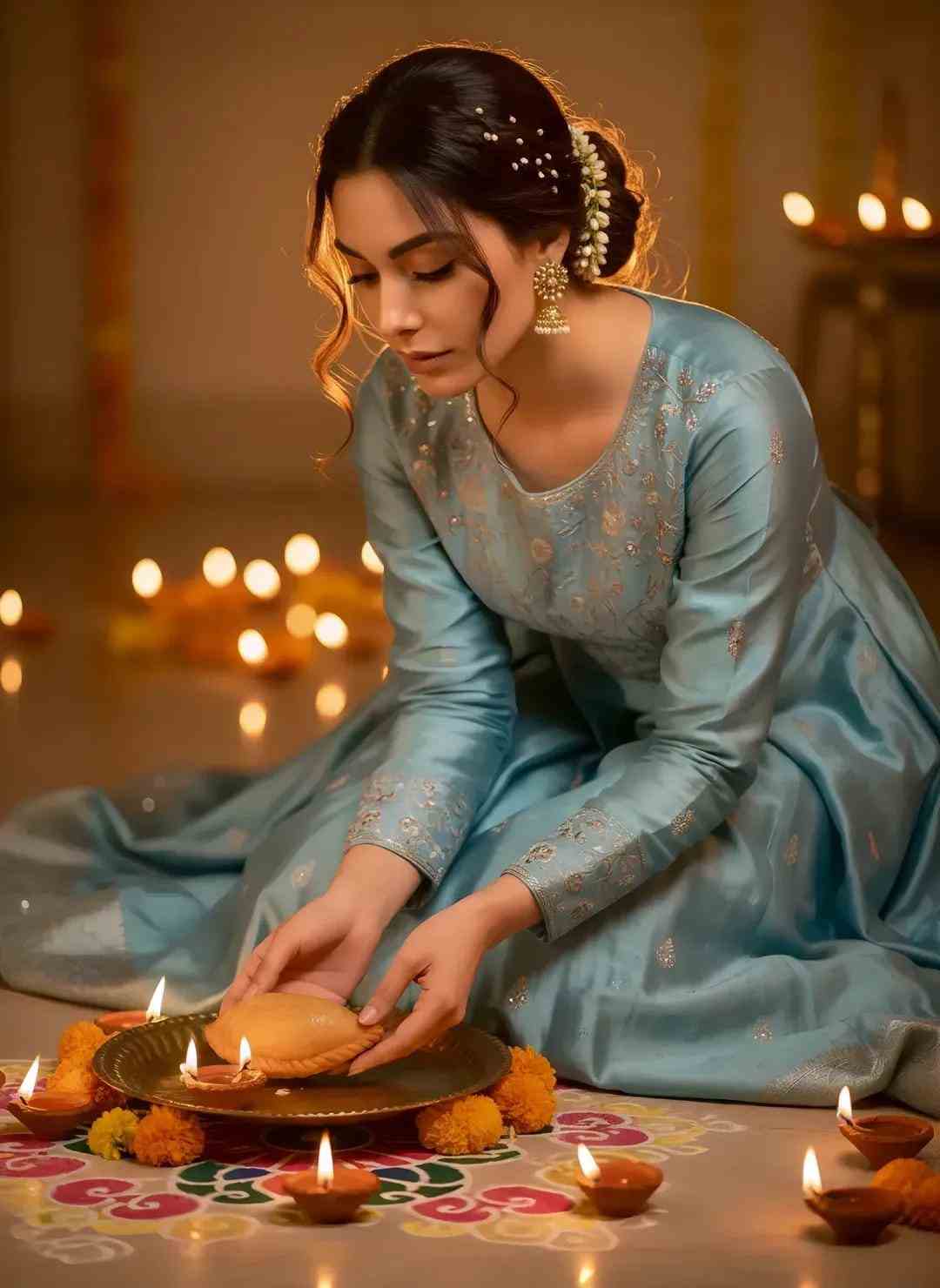 Diwali Festival Scene AI prompt – festival photo editing image