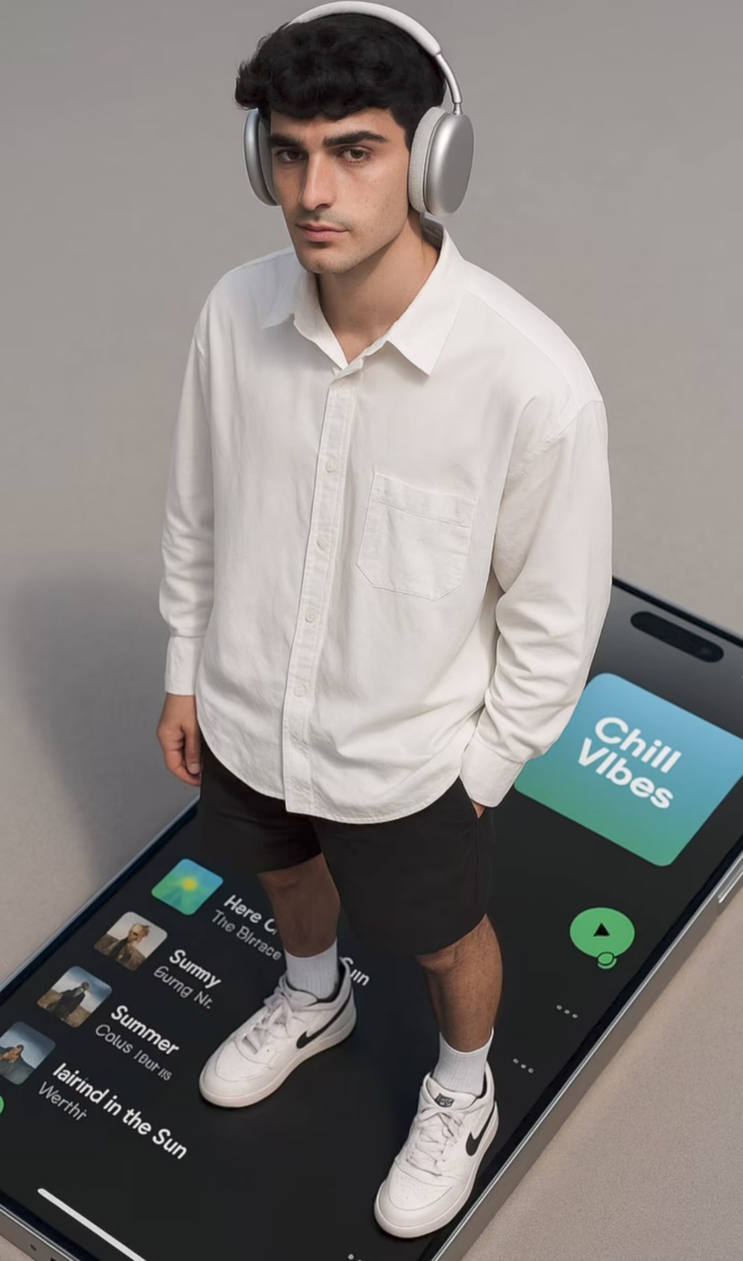 Stylish Young AI prompt – realistic photo editing image