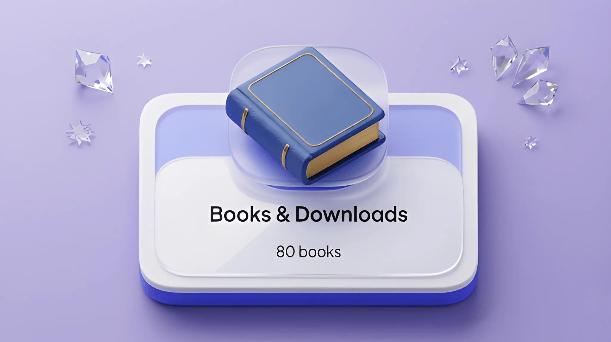 Digital books and PDF learning materials on screen